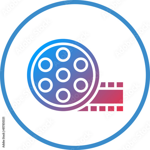 Film Reel Icon Style