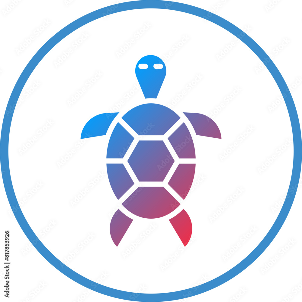 Obraz premium Turtle Icon Style