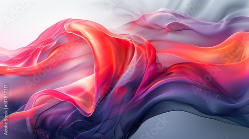 Abstract liquid forms, smooth gradients and flowing shapes creating a fluid effect photo
