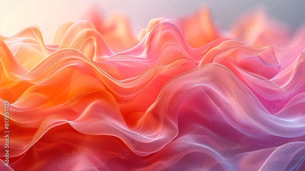Obraz premium Abstract organic forms, soft gradients and flowing shapes with a natural feel