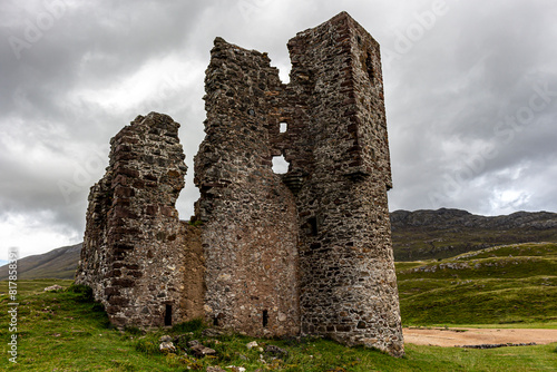 The assynt ruins of Ardvreck castle