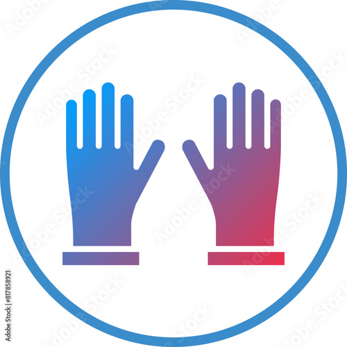 Gloves Icon Style