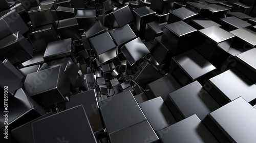  grey blocks against black background   background with abstract texture with abstract shapes  blocks on abstract background