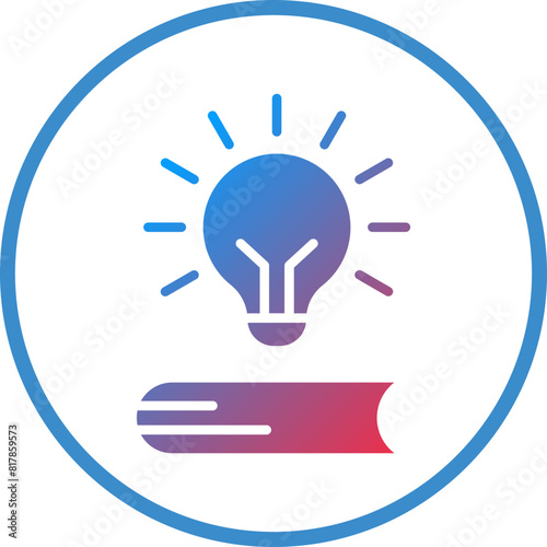 Book Lamp Icon Style