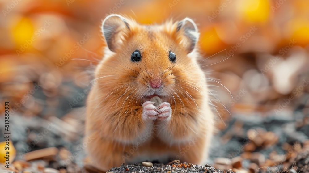 pet hamster snack, cute hamster nibbling on a seed in its cage, enjoying a snack pet hamster snack, cute hamster nibbling on a seed in its cage, enjoying a snack