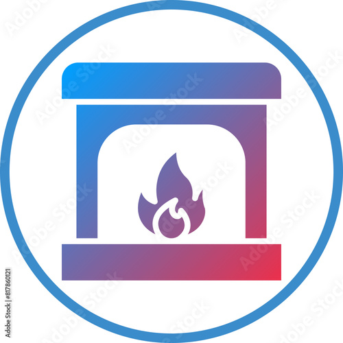 Fireplace Icon Style