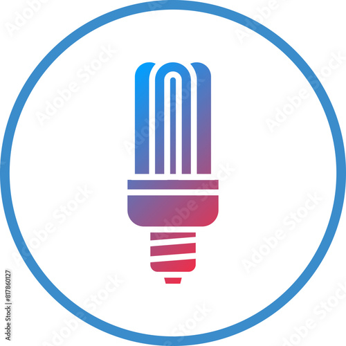 Fluorescent Lamp Icon Style