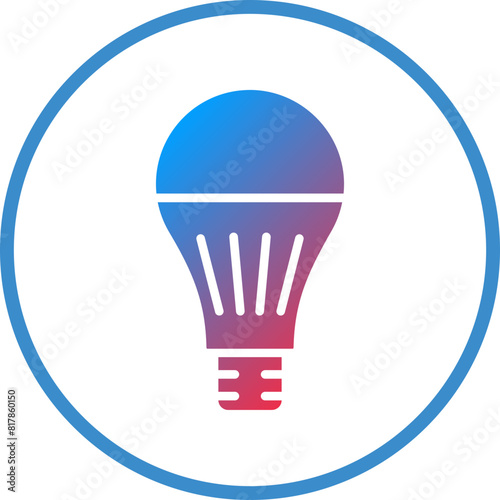 Led Lamp Icon Style