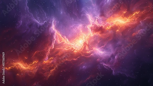 Ethereal abstract nebula  deep space colors and swirling clouds creating a cosmic visual