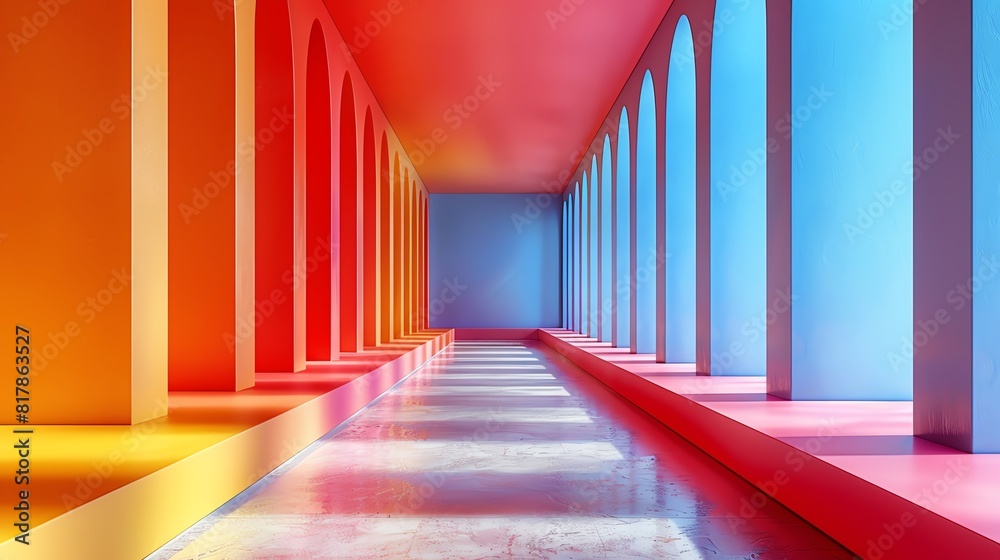 Minimalist geometric stripes, soft gradients and simple shapes with a sleek look Minimalist geometric stripes, soft gradients and simple shapes with a sleek look