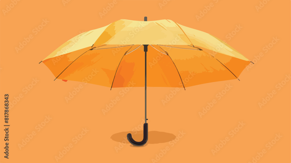 Folded closed compact umbrella for rain protection. style