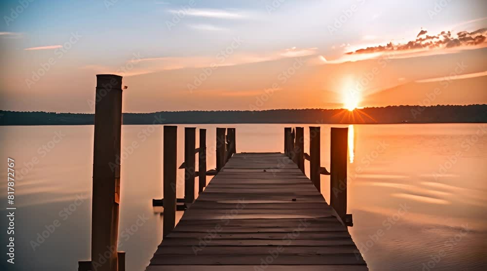 A Moment of Serenity as the Sun Dips Below the Horizon: Sunset Painting the Lake in Golden Hues A Moment of Serenity as the Sun Dips Below the Horizon: Sunset Painting the Lake in Golden Hues