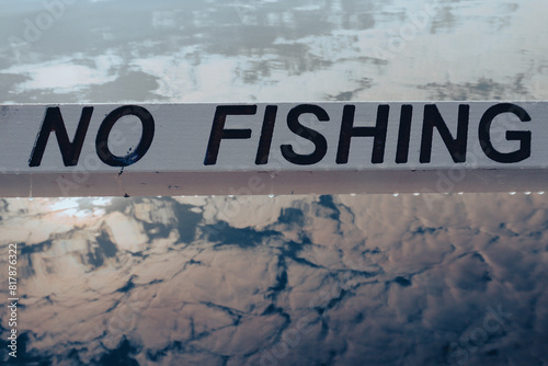 no fishing sign