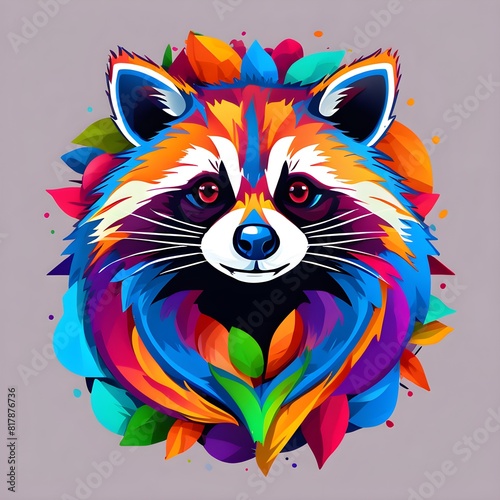 colorful Raccoon 