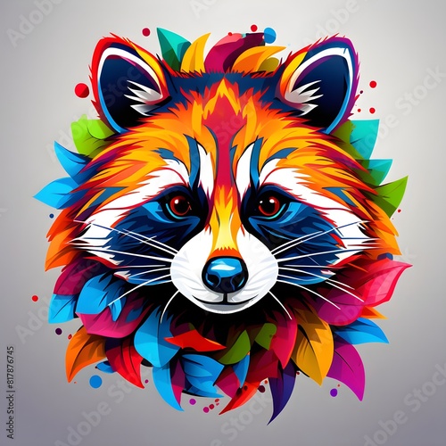 colorful Raccoon 