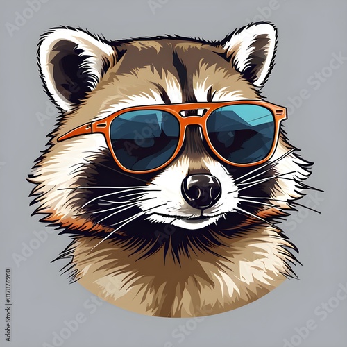 raccon with sunglasses
