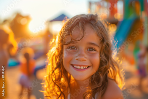 Portrait of children’s bright smiles on Children’s Day concept