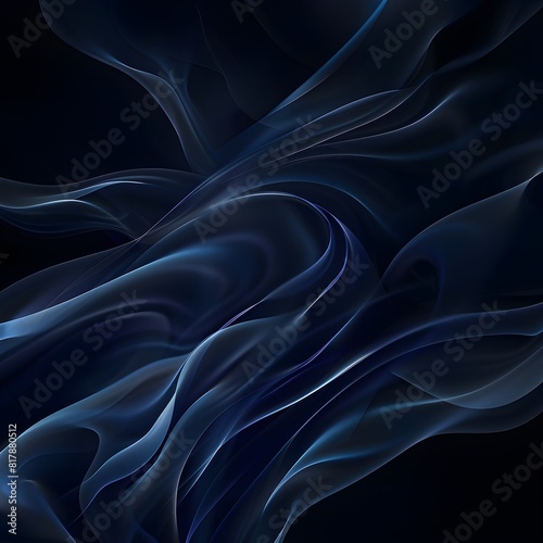 Wallpaper Mural abstract dark blue and black background with electrography waves Torontodigital.ca