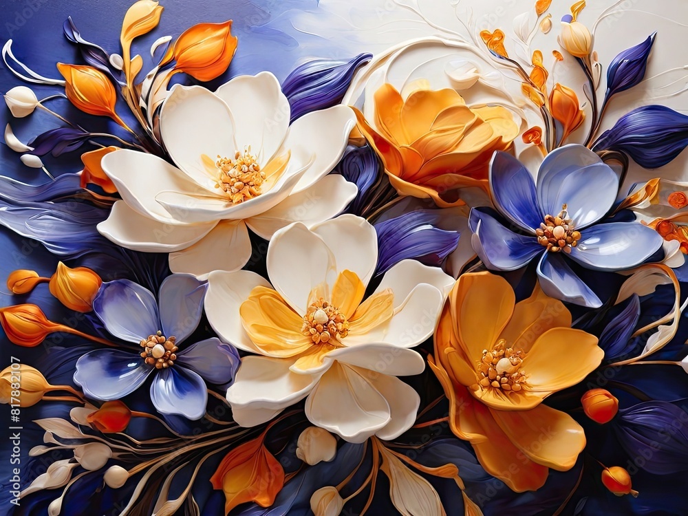 Obraz premium A bouquet of pink and white daisies brings a touch of spring beauty