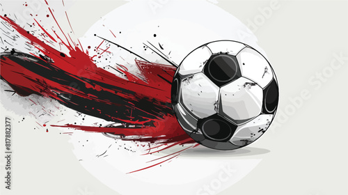 Soccer design over gray background vector illustration