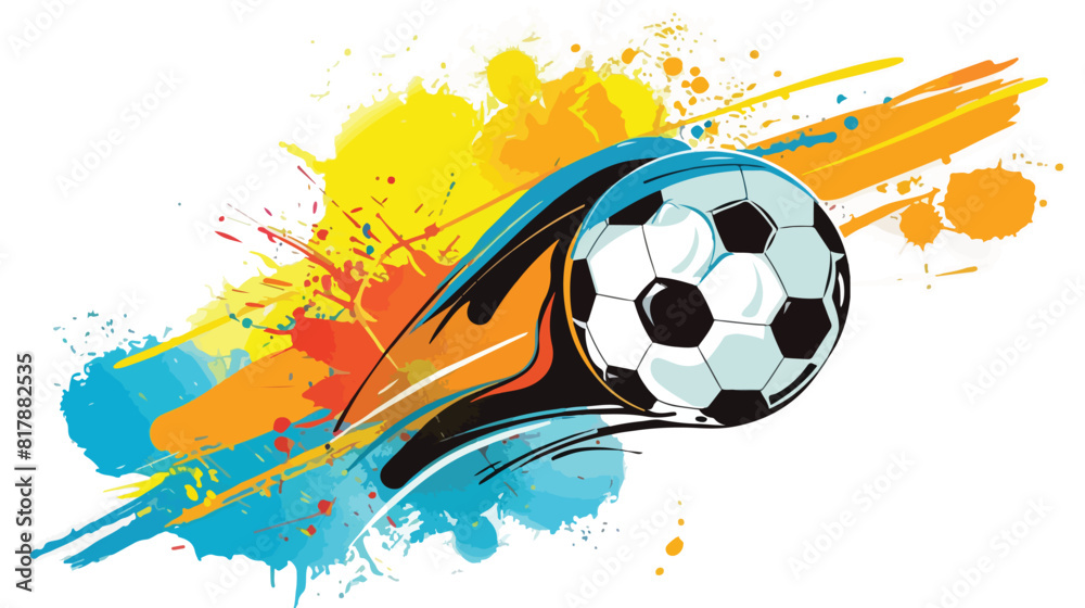 Soccer desing over white background vector illustration