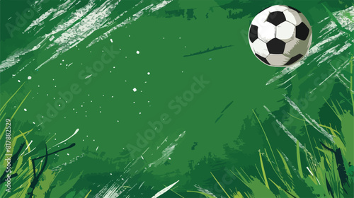 Soccer design over green background vector illustration