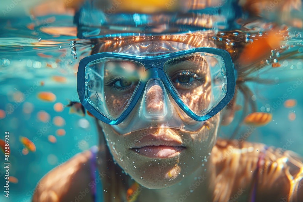 porret person snorkeling in the sea porret person snorkeling in the sea