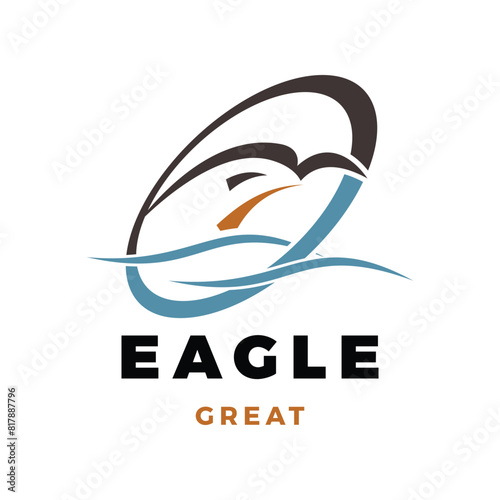 Eagle Icon Logo Design Template