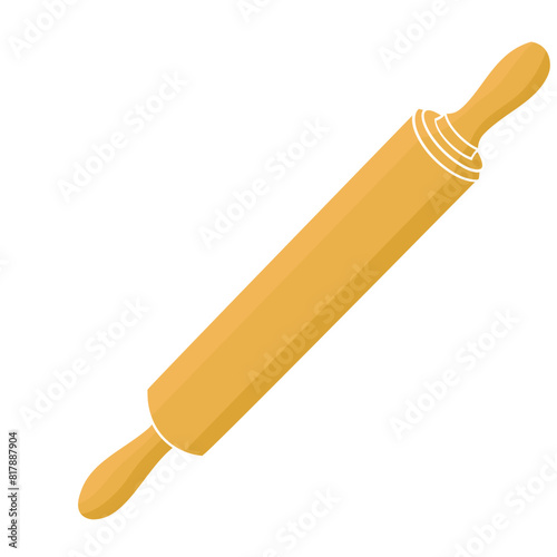wooden rolling pin for rolling out dough