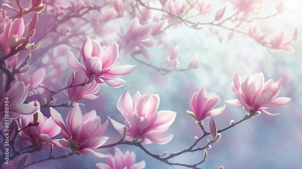 A beautiful pink flower tree with pink flowers A beautiful pink flower tree with pink flowers