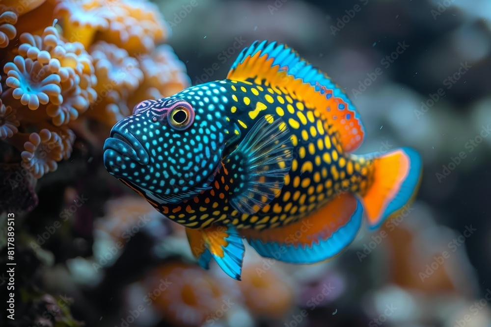 Triggerfish with vibrant colors and unique patterns, appealing to marine enthusiasts. Triggerfish with vibrant colors and unique patterns, appealing to marine enthusiasts.