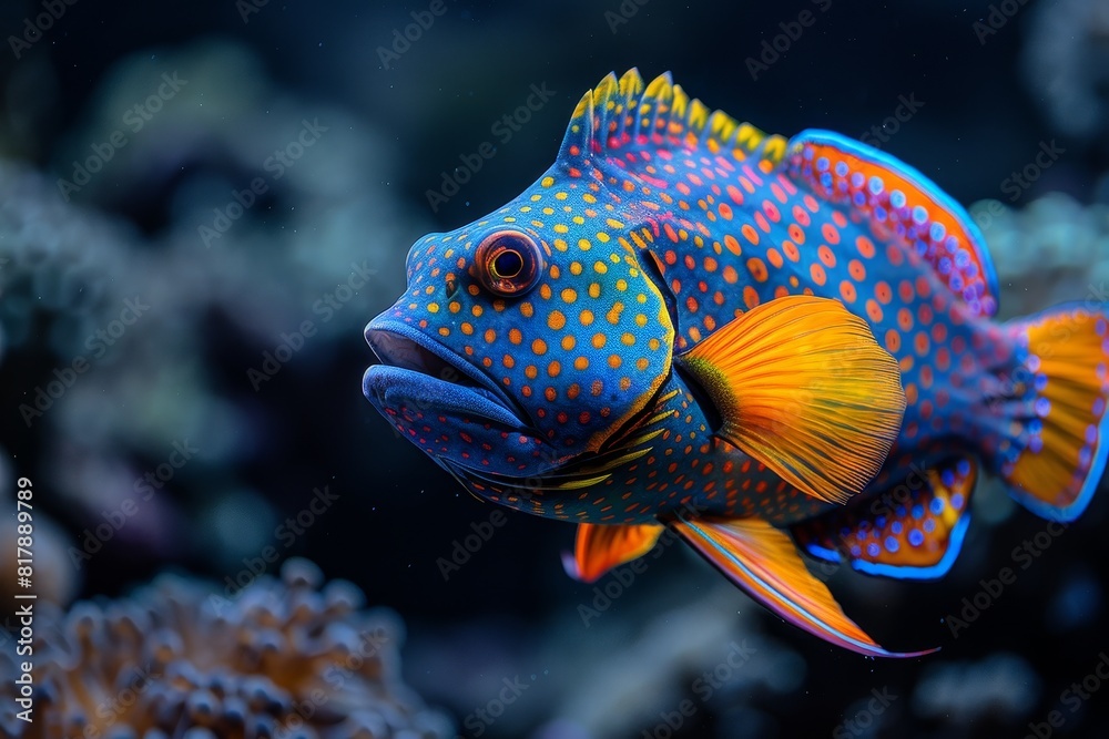 Triggerfish with vibrant colors and unique patterns, appealing to marine enthusiasts. Triggerfish with vibrant colors and unique patterns, appealing to marine enthusiasts.