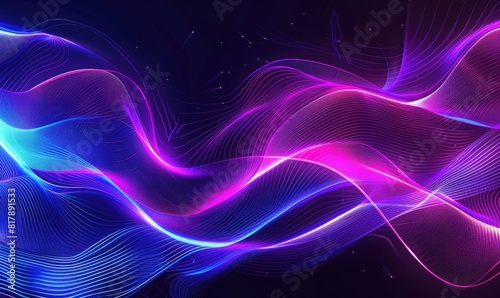 Ethereal blue and purple abstract backdrop