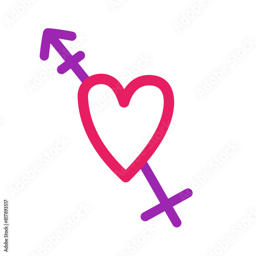 Transgender sign vector icon