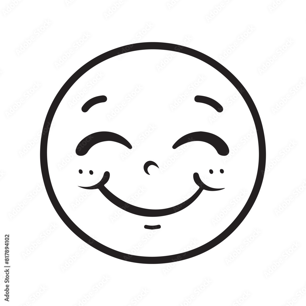 Yummy Face smile icon.delicious emoji isolated on white Yummy Face smile icon.delicious emoji isolated on white