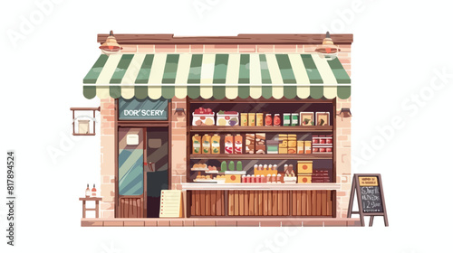 Store design over white background vector illustration