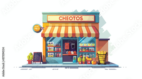 Store design over white background vector illustration