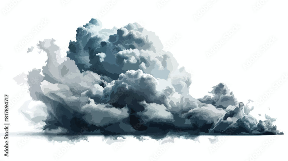 Storm cloud design over white Vectot style vector design