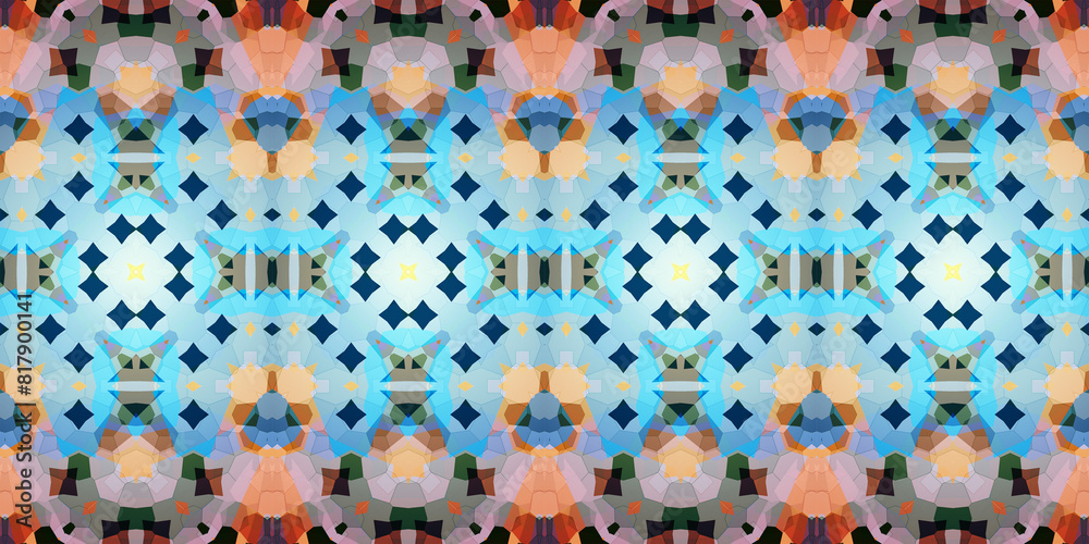 Fototapeta premium Seamless banner pattern. The texture is repeated