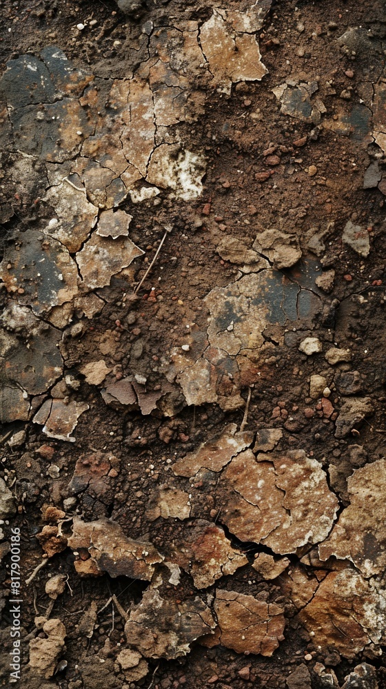 Intimate closeup of a parched, earthen ground plane interspersed with a handful of untamed, scrubby plants. Neglected terrain concept. Intimate closeup of a parched, earthen ground plane interspersed with a handful of untamed, scrubby plants. Neglected terrain concept.