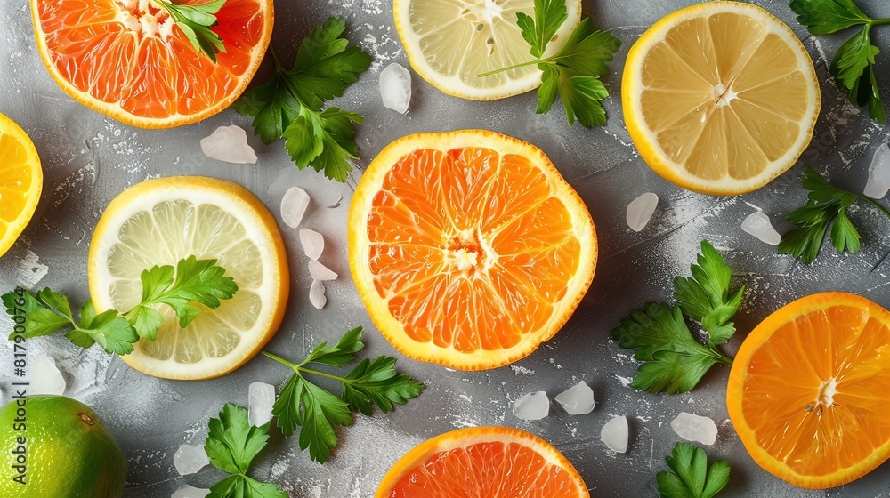 Vibrant Orange and Fresh Mint Arrangement Vibrant Orange and Fresh Mint Arrangement