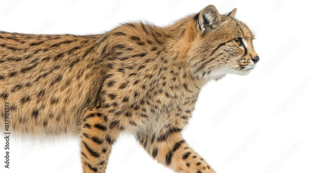 Obraz premium Mountain Lion in Motion, Alert and Agile