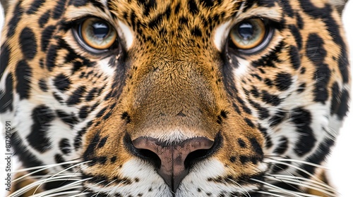 Vibrant Close-Up of a Majestic Leopard s Face