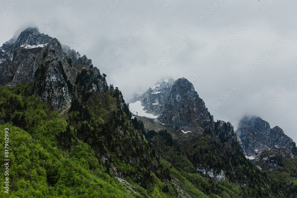 Amazing view of mountains in National Park Prokletije, Montenegro.