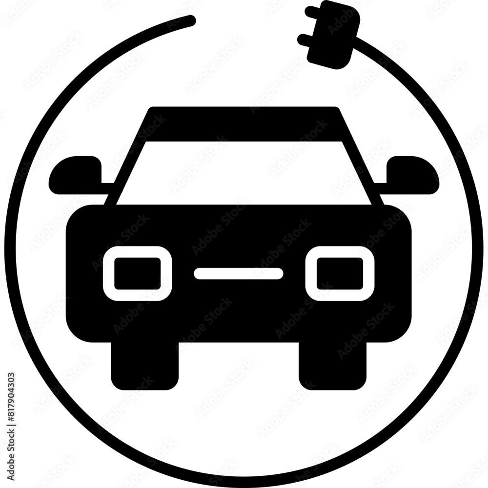 Obraz premium Car Charging Icon