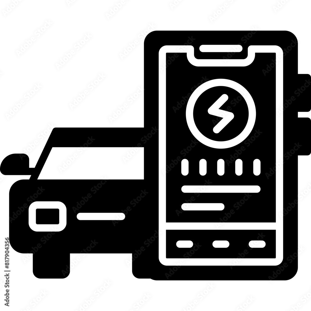 Electric Car Icon Electric Car Icon