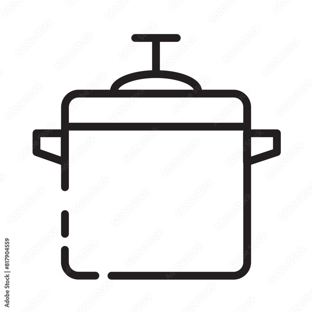 Dinner Food Kitchen Line Icon Dinner Food Kitchen Line Icon