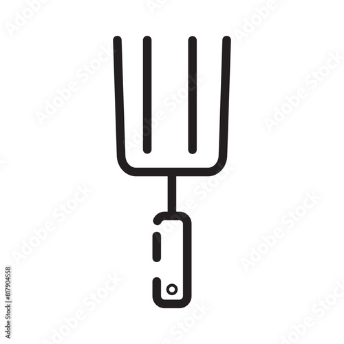 Dinner Fork Kitchen Line Icon