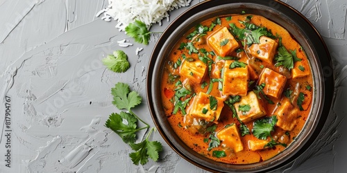 Paneer butter masala or curry is a popular Indian dish. Generative AI