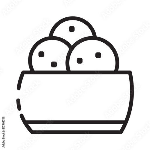 Crisp Dinner Garlic Line Icon
